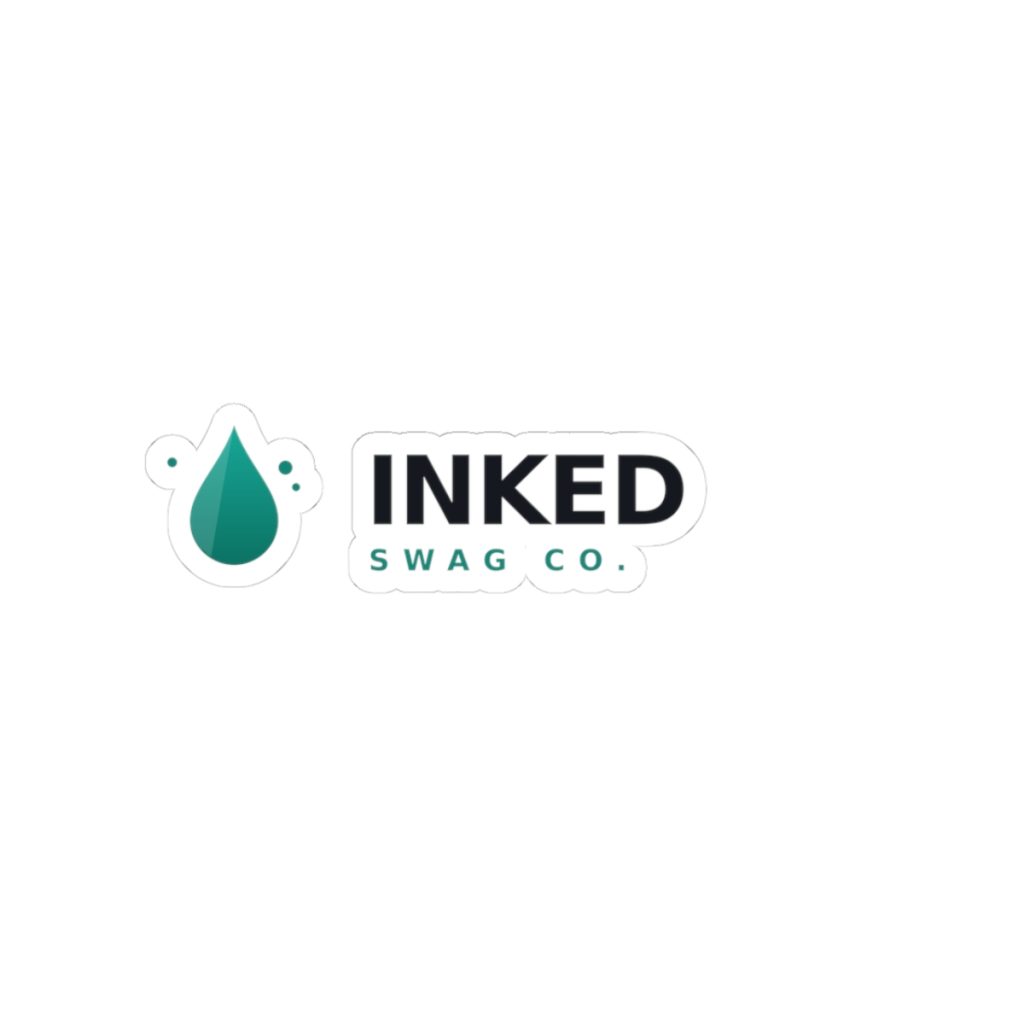 Inked Swag Co. Kiss-Cut Sticker – Minimal Logo Decal for Laptops, Water Bottles & Gear