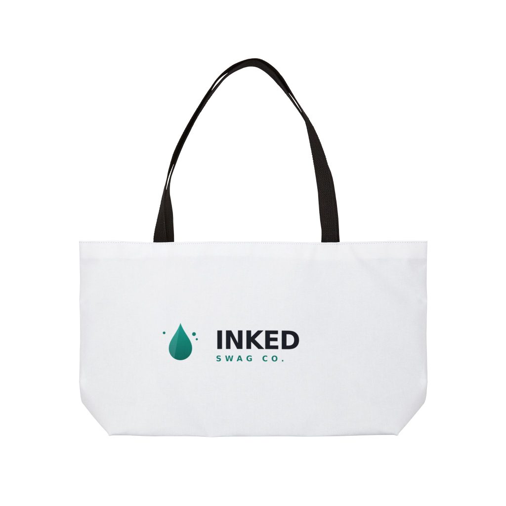Inked Swag Co. Weekender Tote Bag — Large Canvas Travel & Beach Bag