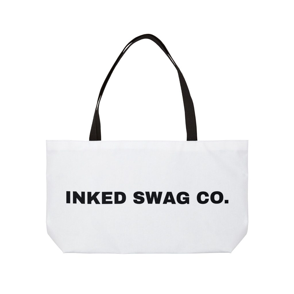 Inked Swag Co. Weekender Tote Bag — Large Canvas Travel & Beach Bag