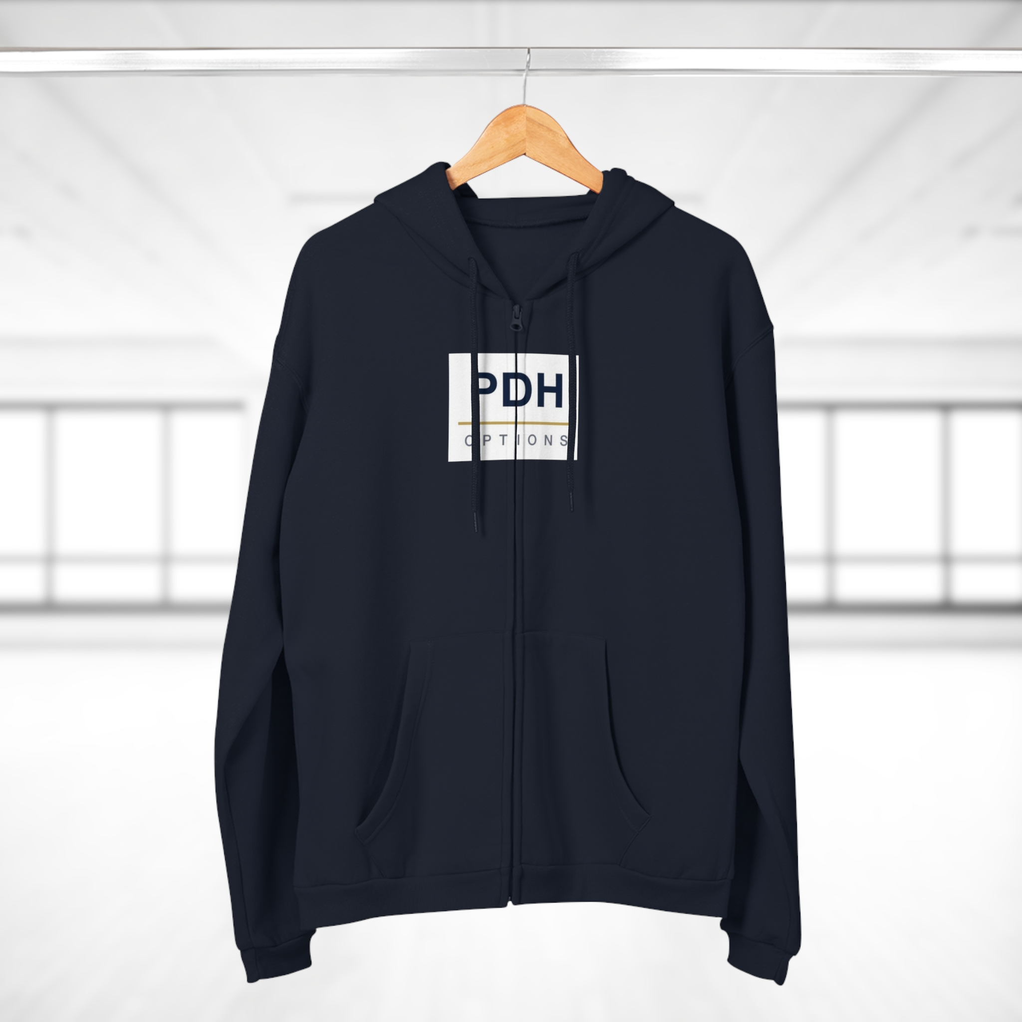 Unisex Hooded Zip Sweatshirt - Image 4