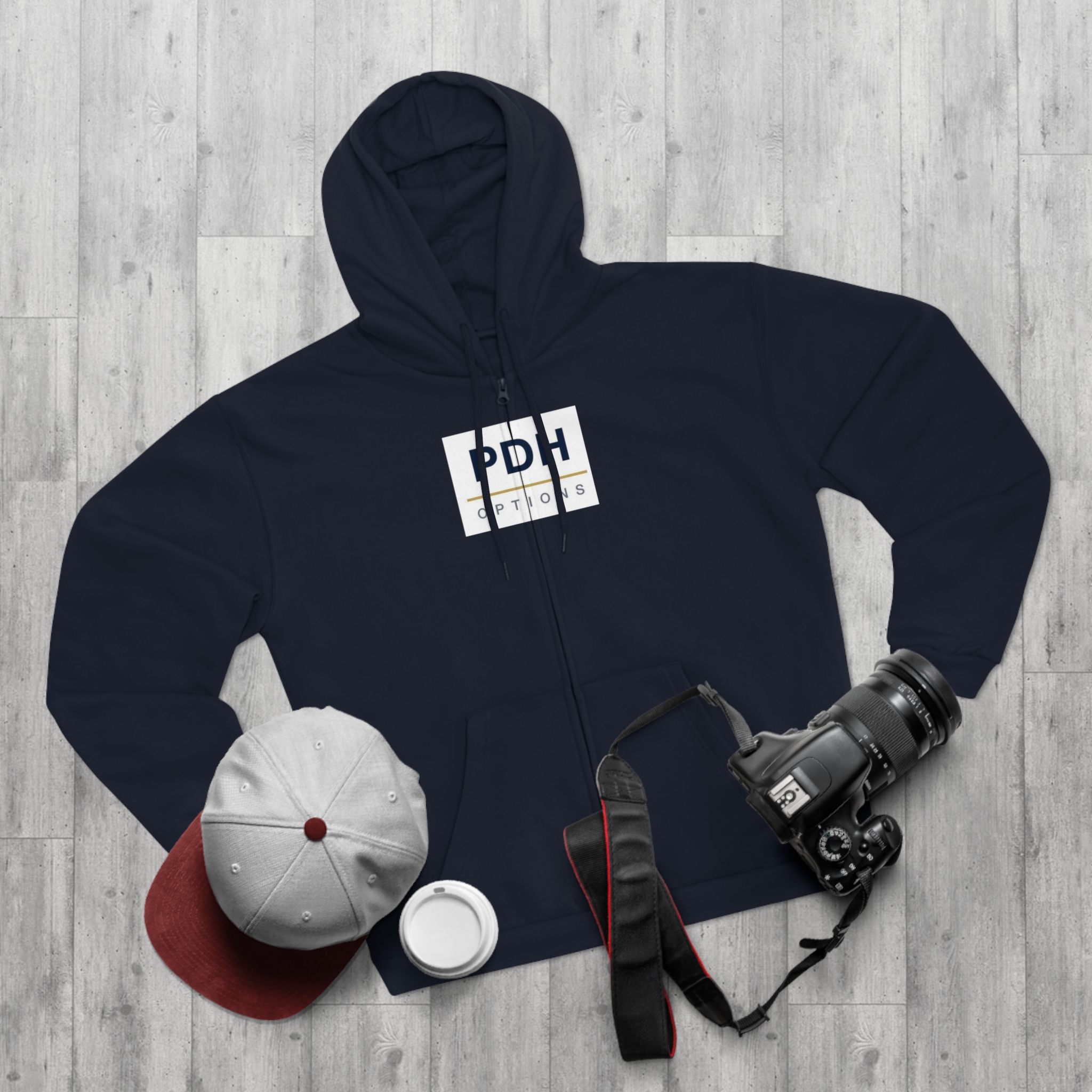 Unisex Hooded Zip Sweatshirt - Image 3