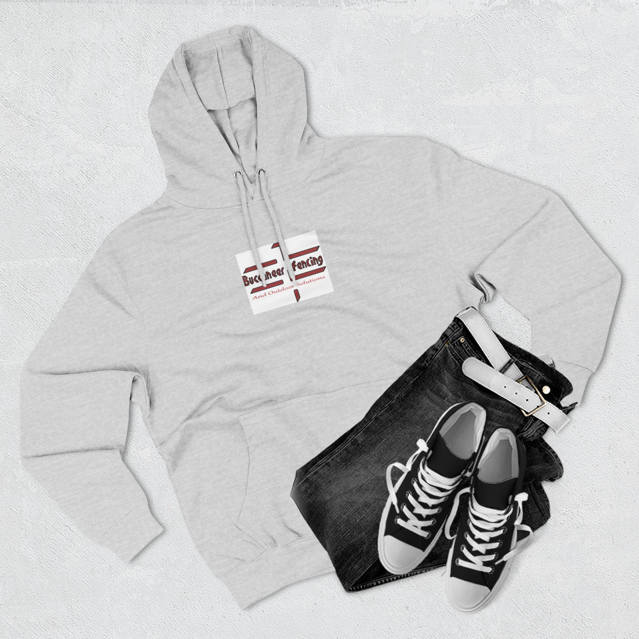 Three-Panel Fleece Hoodie - Image 3