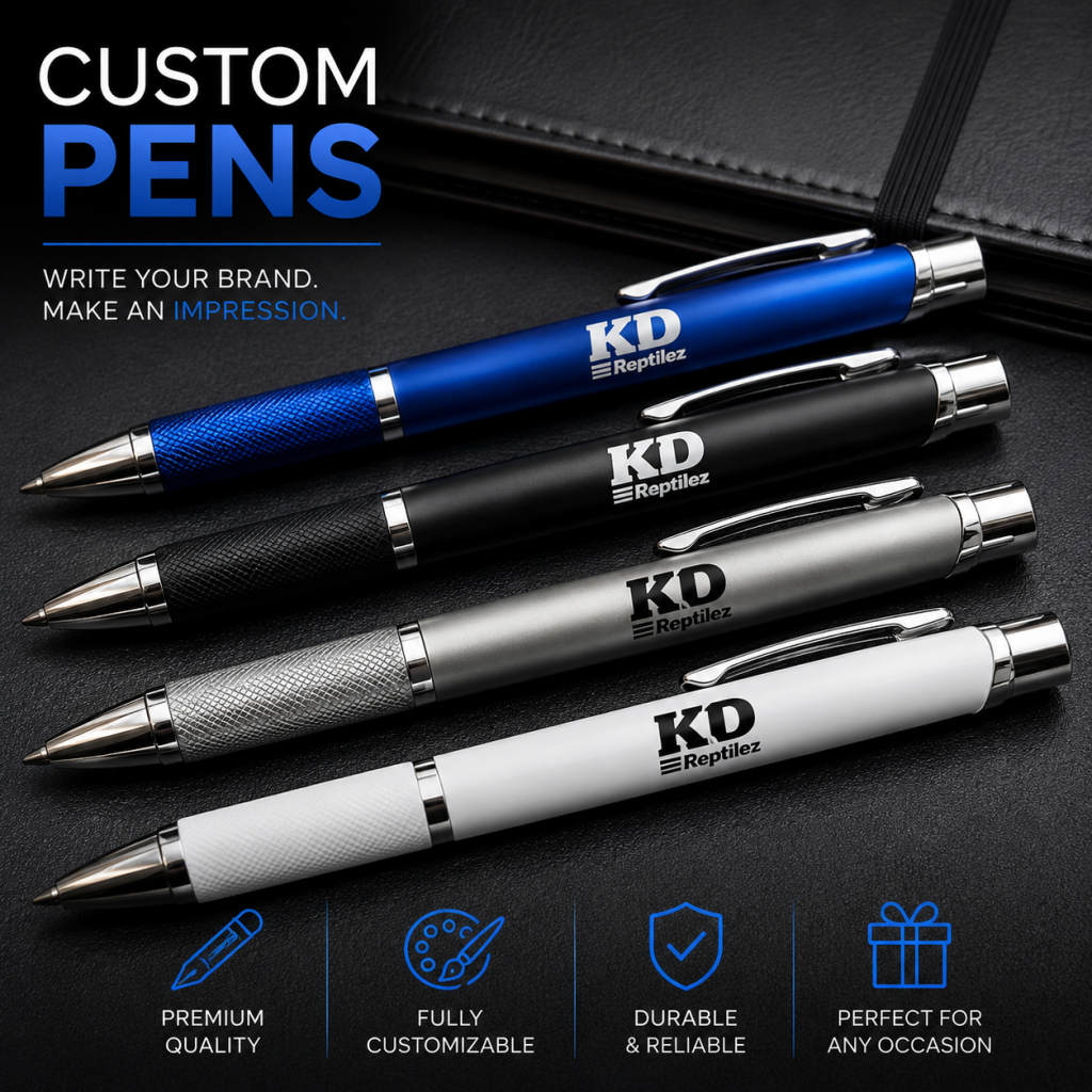 Custom Pens — custom printed by Inked Swag Co.