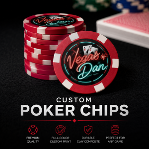 Custom Poker Chips — custom printed by Inked Swag Co.