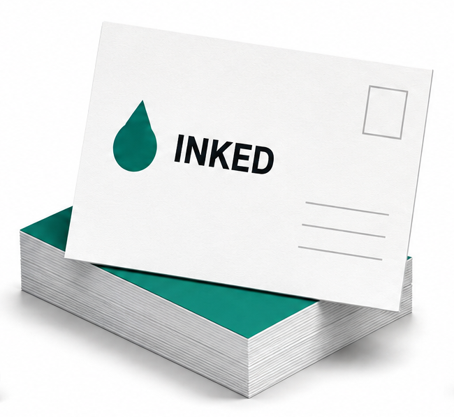 Postcards & Direct Mail — custom printed by Inked Swag Co.