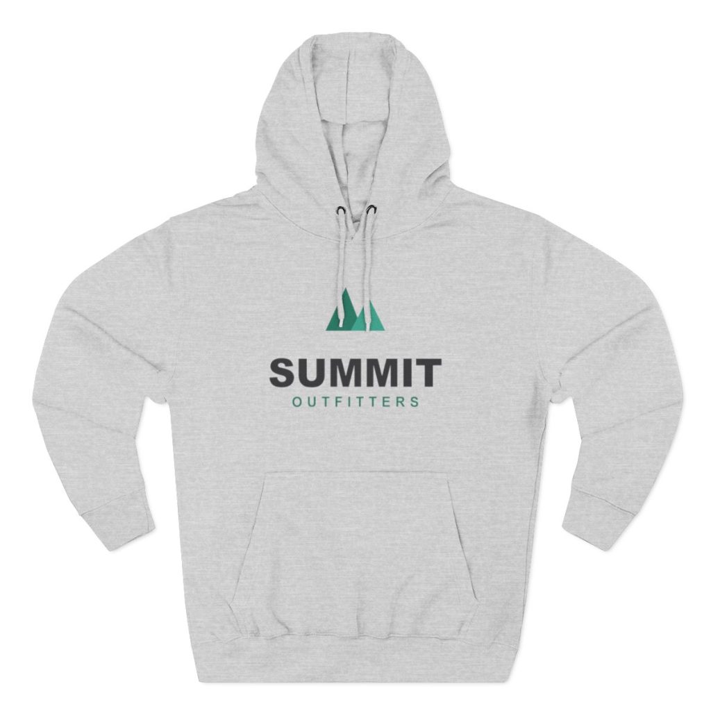 Three-Panel Fleece Hoodie — custom printed by Inked Swag Co.