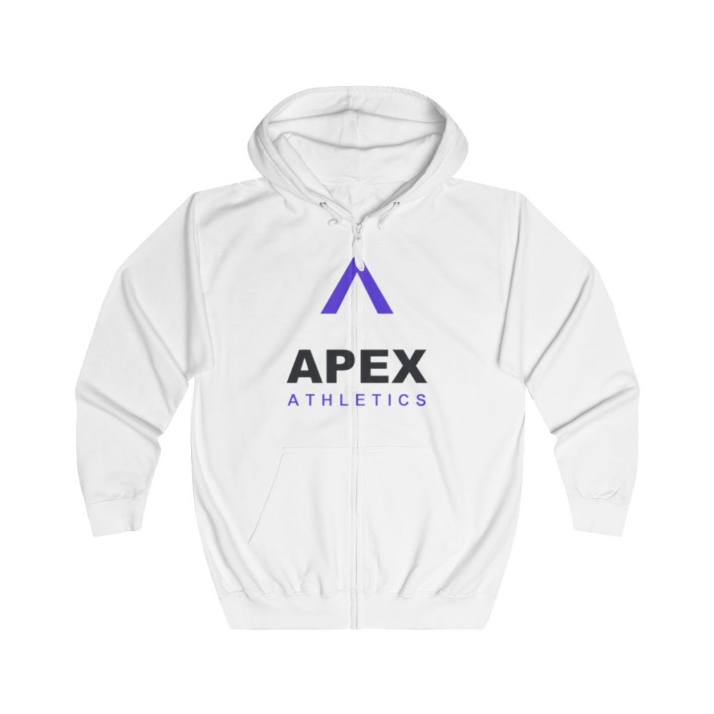 Unisex Full Zip Hoodie — custom printed by Inked Swag Co.