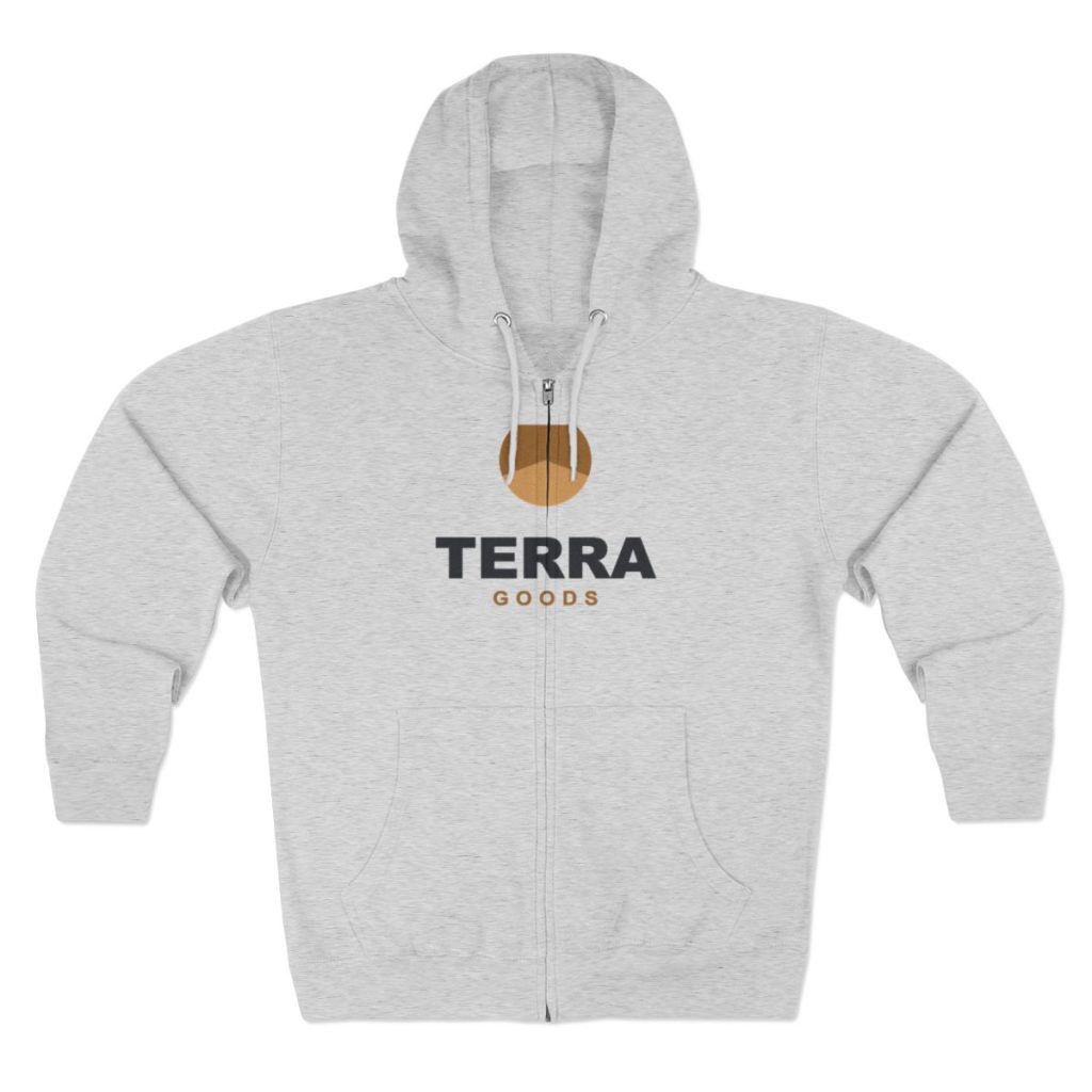 Unisex Zip Hoodie — custom printed by Inked Swag Co.