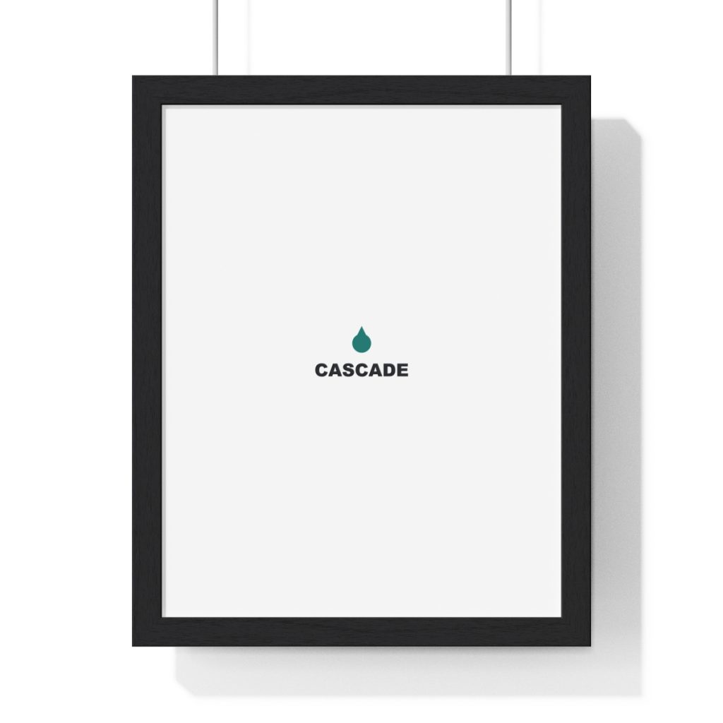 Vertical Framed Poster — custom printed by Inked Swag Co.