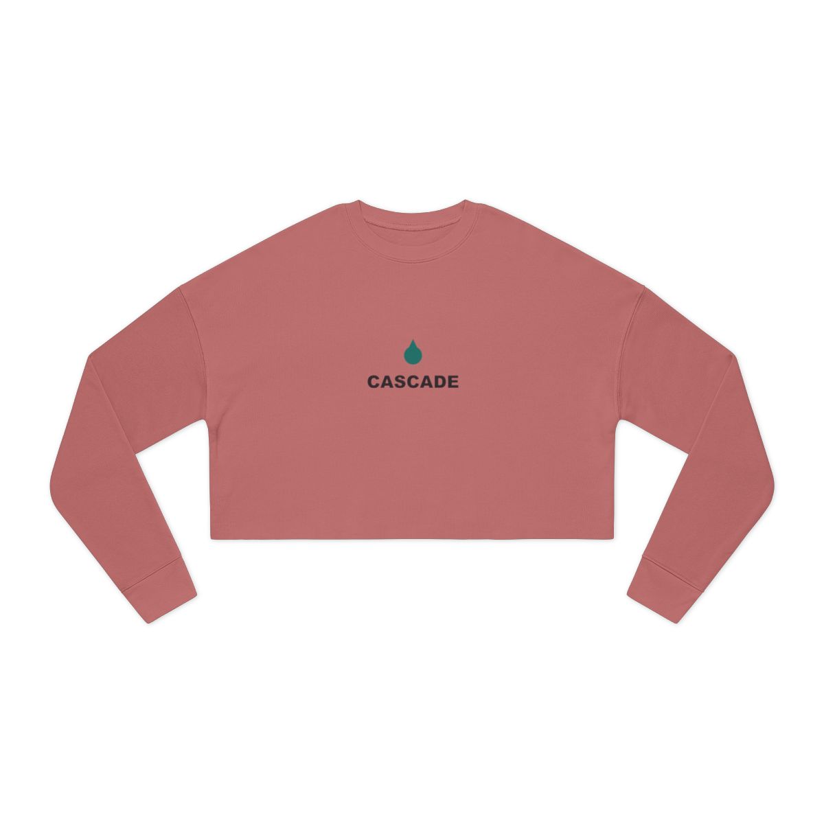 Women’s Cropped Sweatshirt — custom printed by Inked Swag Co.