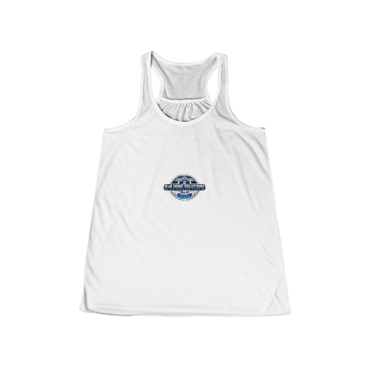 Women’s Flowy Racerback Tank — custom printed by Inked Swag Co.