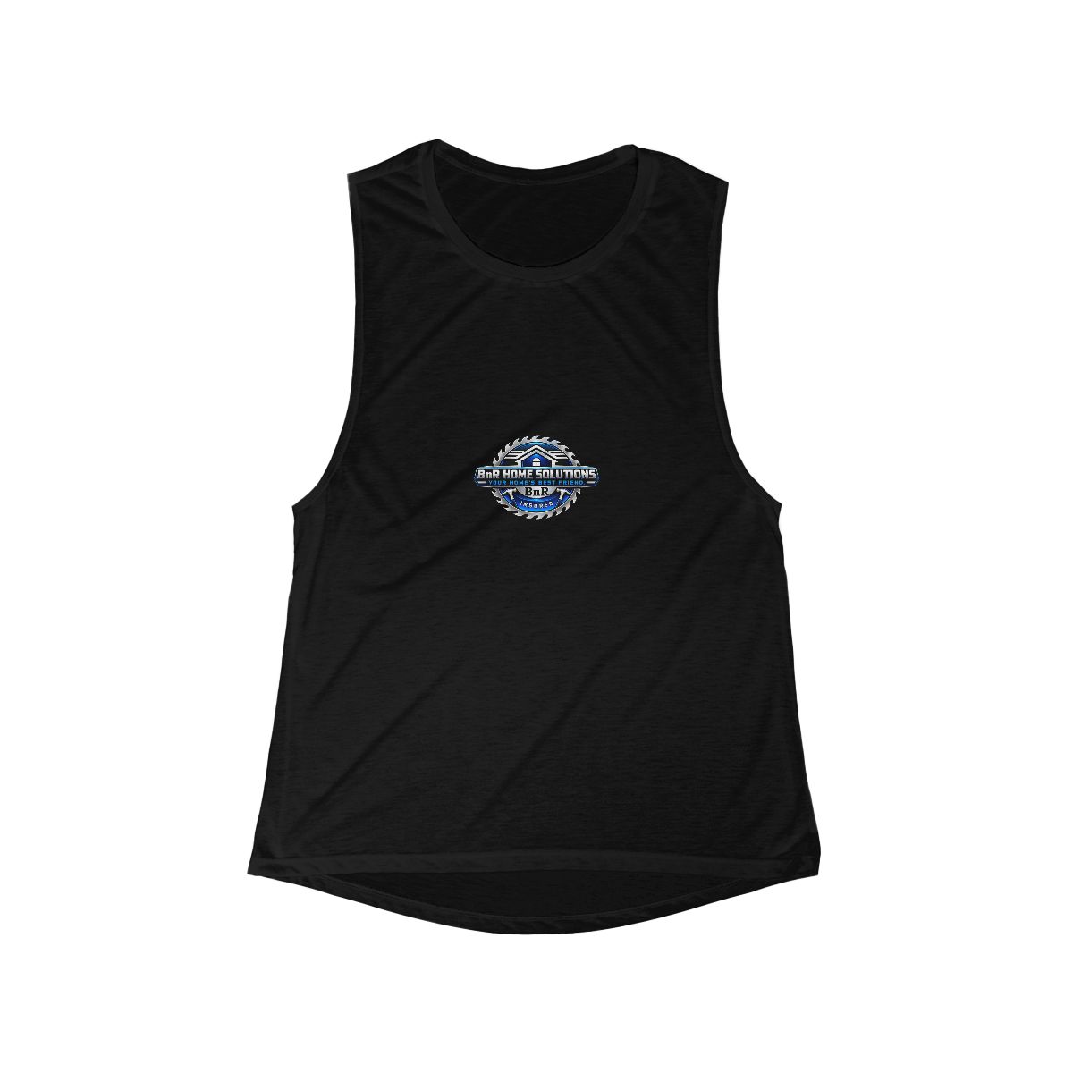 Women’s Flowy Scoop Muscle Tank — custom printed by Inked Swag Co.