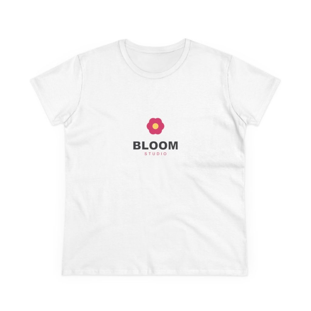 Women’s Midweight Cotton Tee — custom printed by Inked Swag Co.